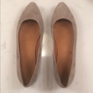 Madewell size 8 grey velvet flats